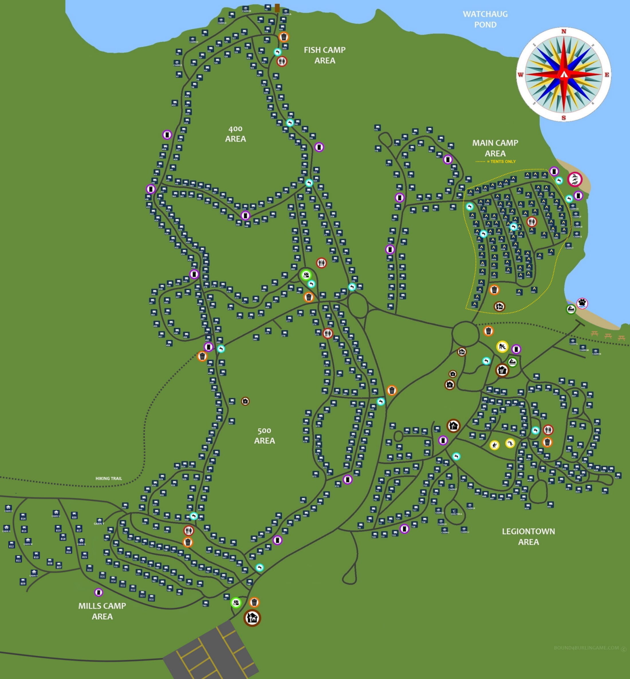 Burlingame State Park Map Burlingame State Campground Map - Bound4Burlingame